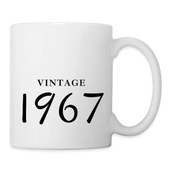 Jahrgang 1967 - Geschenkidee zum Geburtstag - Tasse - Weiß - Rechts