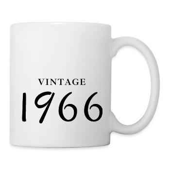 Jahrgang 1966 - Geschenkidee zum Geburtstag - Tasse - Weiß - Rechts