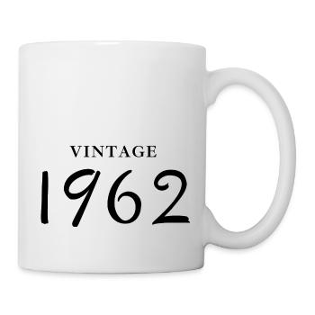 Jahrgang 1962 - Geschenkidee zum Geburtstag - Tasse - Weiß - Rechts