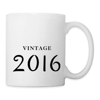 Jahrgang 2016 - Geschenkidee zum Geburtstag - Tasse - Weiß - Rechts