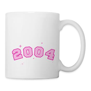2004 rose étoile - Mug blanc - blanc - Droite