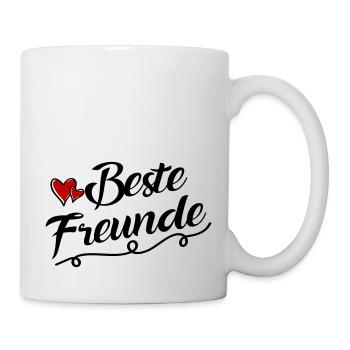 beste freunde - Tasse - Weiß - Rechts