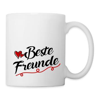 beste freunde - Tasse - Weiß - Rechts