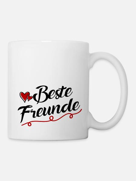 beste freunde - Tasse - Weiß