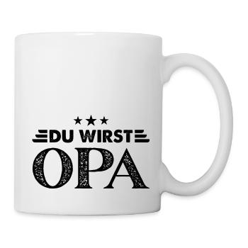 Du wirst Opa - Tasse - Weiß - Rechts