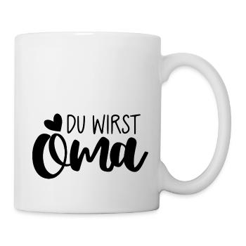 Du wirst Oma - Tasse - Weiß - Rechts