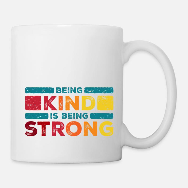 Being kind is being strong - Mug - white