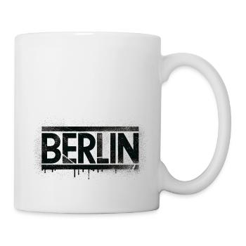 Berlin Grunge Design Alexanderplatz Berlin Ours - Mug blanc - blanc - Droite