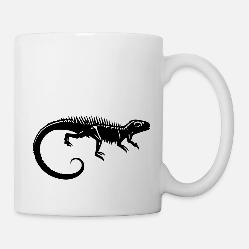 Dinosaurier-Fossil - Tasse - Weiß