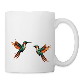 Oiseau Colibri2 - Mug blanc - blanc - Droite