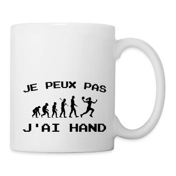 I can't I have handball - Mug - white - Right