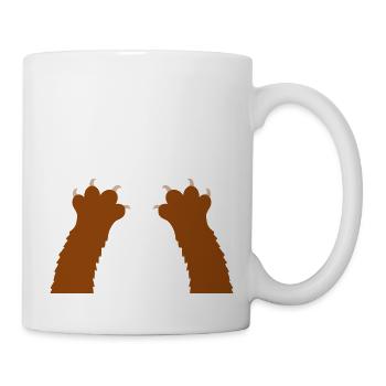 Cats Claws Paws Paws Claws Silhouette - Mug - white - Right