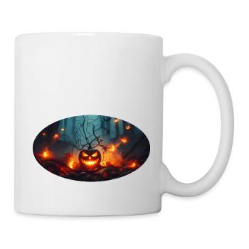 Citrouille d’Halloween 1 - Mug blanc - blanc - Droite