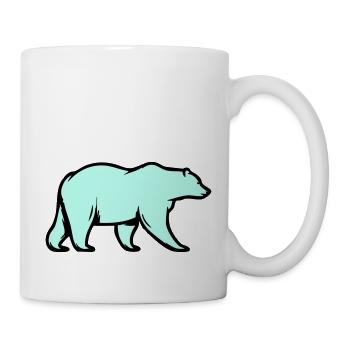 Ours blanc - Mug blanc - blanc - Droite