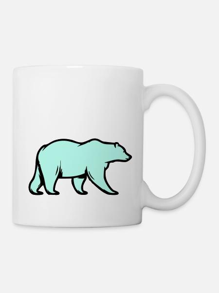 Ours blanc - Mug blanc - blanc