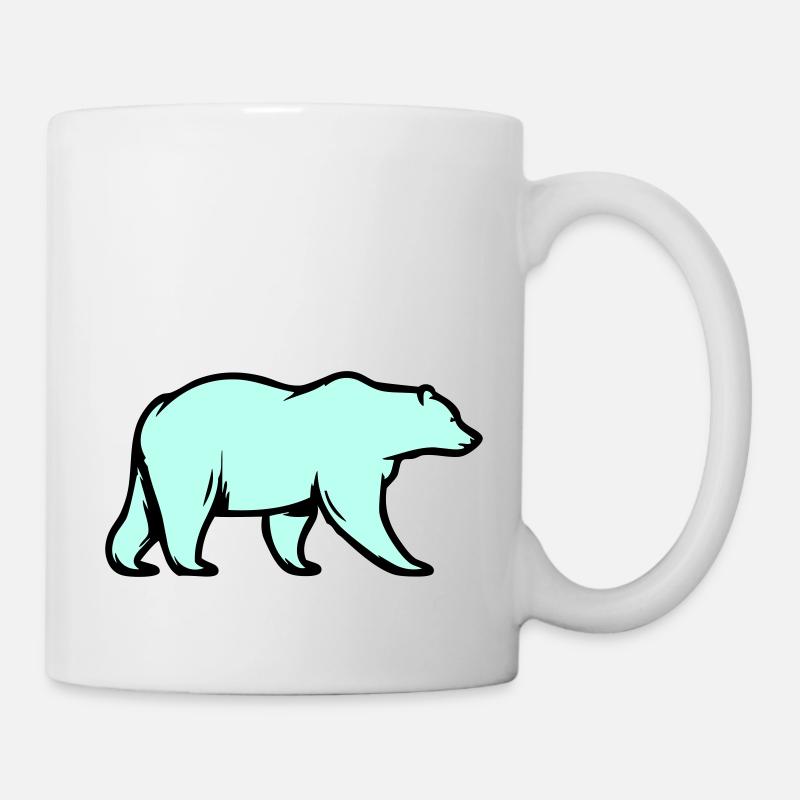 Ours blanc - Mug blanc - blanc