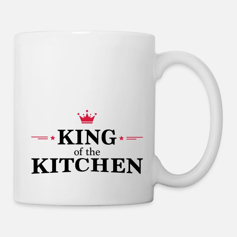 Men's Cooking Apron - Mug - white