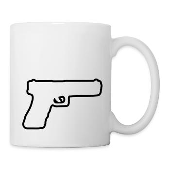 gun design 01 - Tasse - Weiß - Rechts