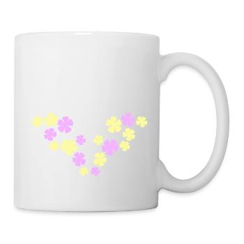 Many Pretty Flowers Colorful Decorative Pattern Beautiful - Mug - white - Right