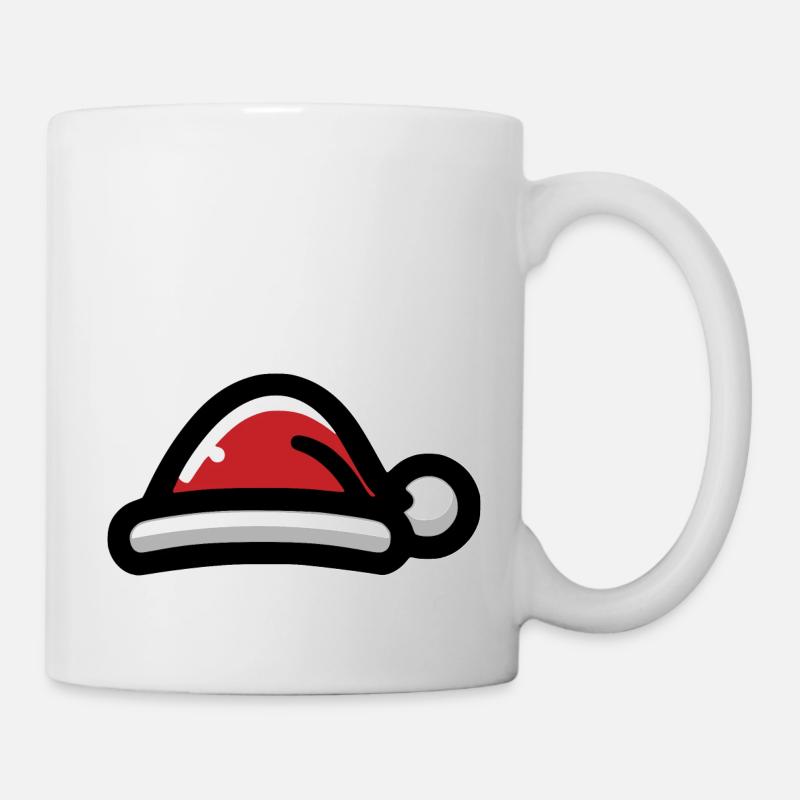 Weihnachtsmütze - Tasse - Weiß