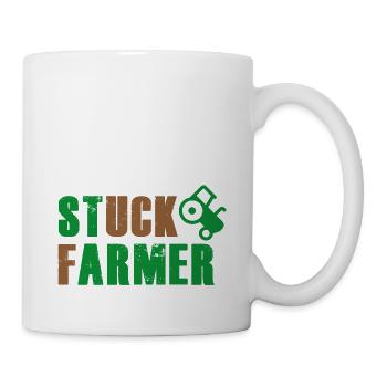STUCK FARMER GREEN BROWN - Mug - white - Right