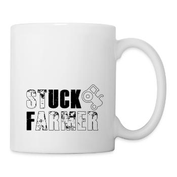 STUCK FARMER OUTLINE BLACK - Mug - white - Right