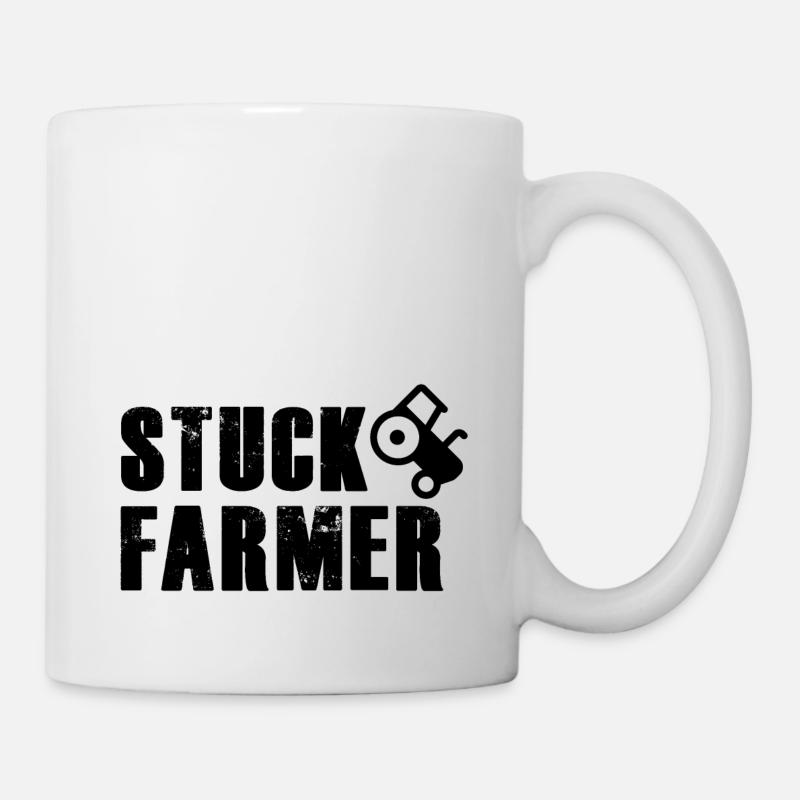 STUCK FARMER BLACK - Mug - white