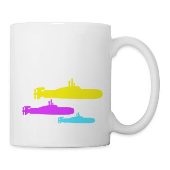 3 Submarines Fleet Three Squadrons Group Team Crew - Mug - white - Right
