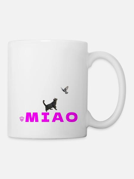 Miaulement Aérien - Tasse - Weiß