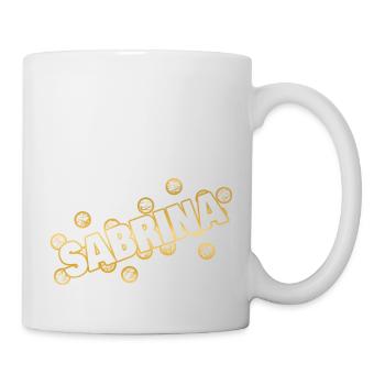Sabrina als Name - Tasse - Weiß - Rechts