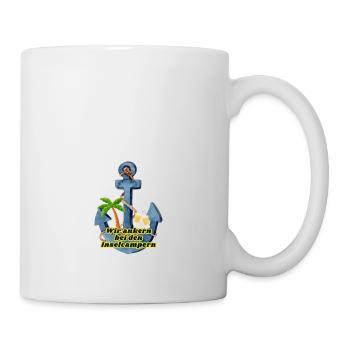 Wir ankern bei den Inselcampern - Tasse - Weiß - Rechts