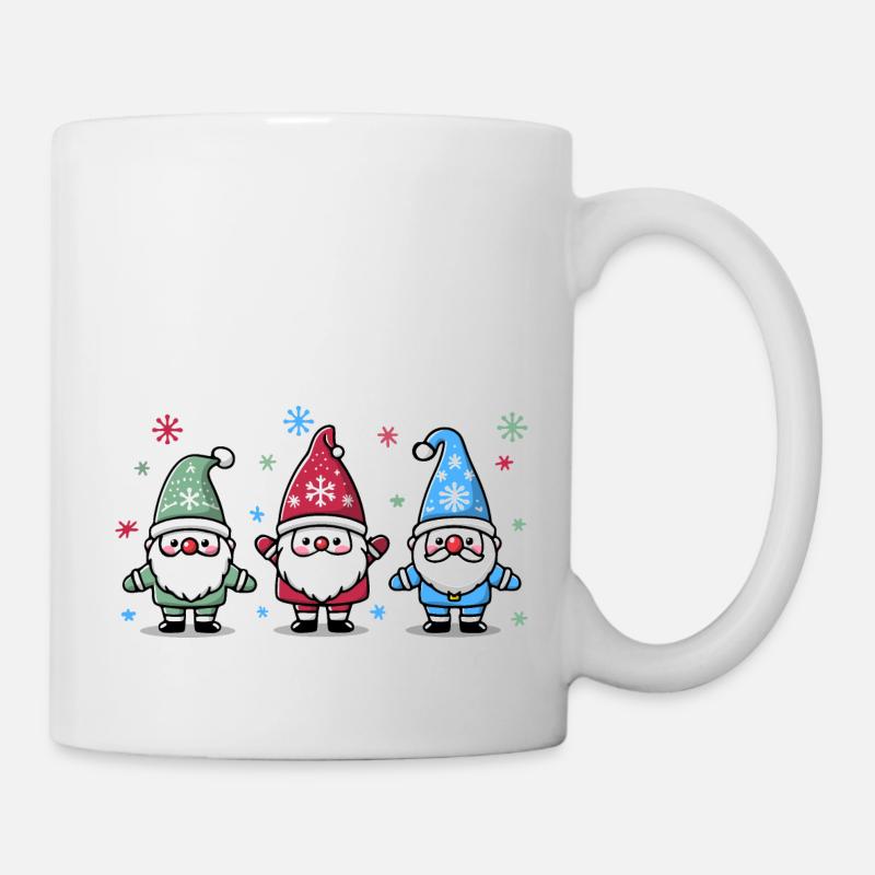 Weihnachtszwerge - Tasse - Weiß