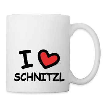 I Love Schnitzl - Mug - white - Right