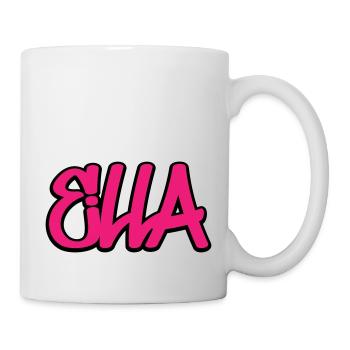 Ella Name Graffiti Hip Hop - Mug - white - Right
