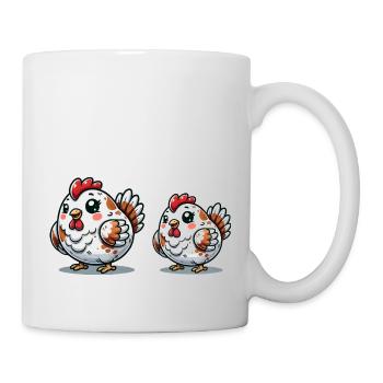 Poulets - Mug blanc - blanc - Droite