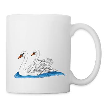 Oiseaux - Mug blanc - blanc - Droite