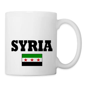 Drapeau de la Syrie - Mug blanc - blanc - Droite