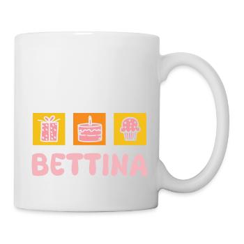Vorname Bettina - Tasse - Weiß - Rechts