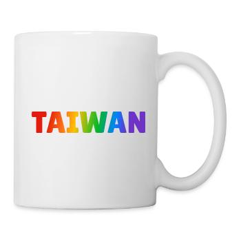 TAIWAN Regenbogen LGBTQ Gay Pride - Tasse - Weiß - Rechts