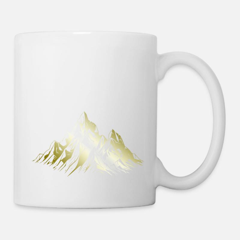 Berge Alpen Mountains - Tasse - Weiß