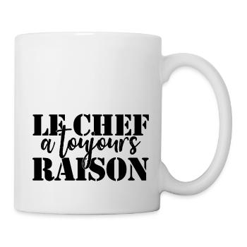 Chef is always right - Mug - white - Right