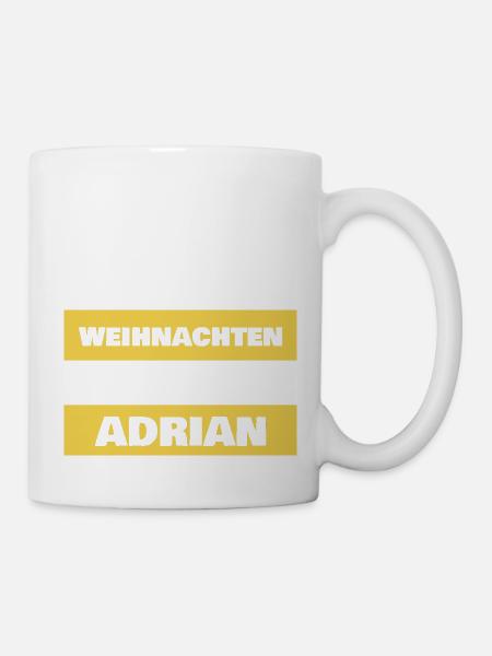 Vorname Adrian - Tasse - Weiß
