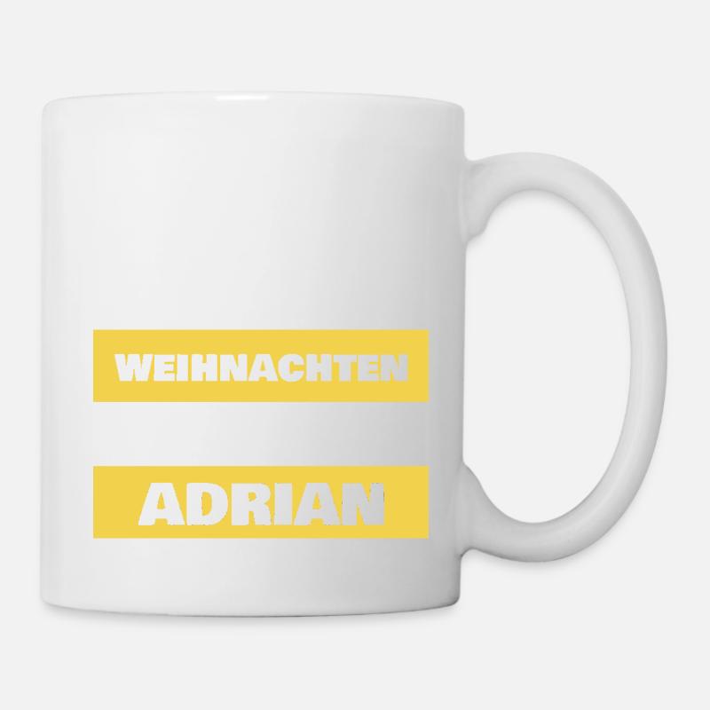 Vorname Adrian - Tasse - Weiß