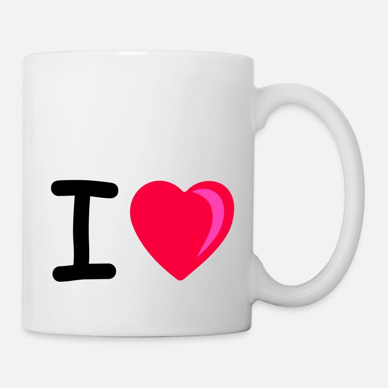 Je cœur - Mug blanc - blanc