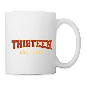 Thirteen Est. 2025 PNG 13th Birthday Party - Mug - white - Right