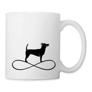 Dog Infinite Symbol Love Forever Dog Person - Mug - white - Right