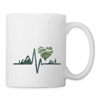 Natur - Herzschlag - Tasse - Weiß - Rechts