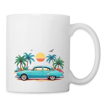 summer vibes - Tasse - Weiß - Rechts