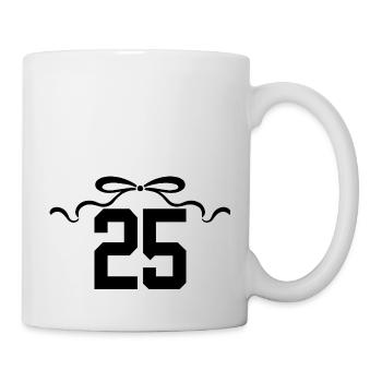 Number 25 Knot - 25th Anniversary - Mug - white - Right