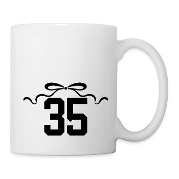 Number 35 Knot - 35th Anniversary - Mug - white - Right